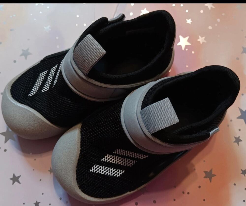 Adidas AltaVenture Court Sandals for Toddlers Bblack & Halo Silver size 7K